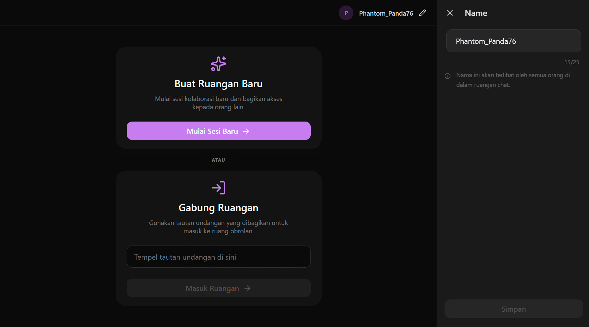 Nickname Settings